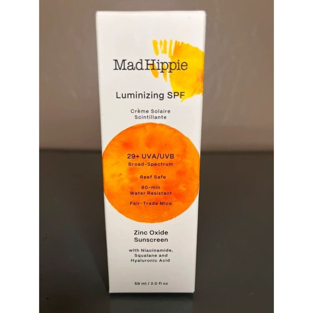 Mad Hippie Luminizing SPF 29+ Zinc Oxide Face Sunscreen Reef Safe 2 fl oz
